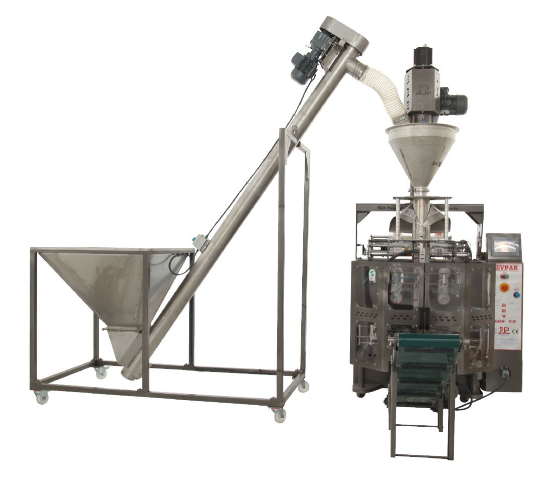 DEV 3000 VIP TAM OTOMATİK VİDALI PAKETLEME MAKİNESİ DEV 3000 VIP FULLY AUTOMATIC SCREW PACKAGING MACHINE